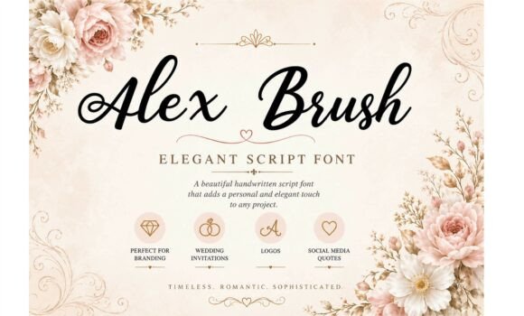 Alex Brush: Elegant Script Font for Personal Design