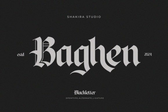 Baghen: Timeless Old English Blackletter Elegance