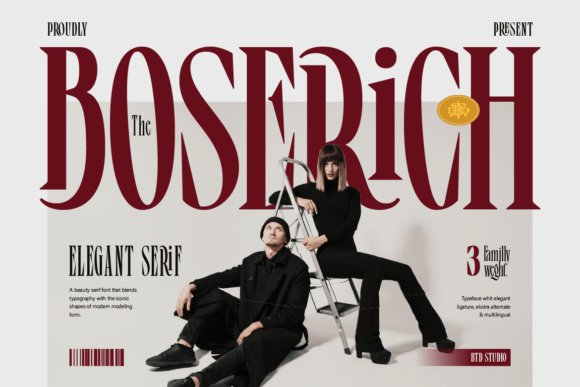 Boserich: A Modern Serif for Luxury Design