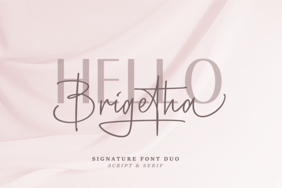 Brigetha: An Elegant Font Duo for Timeless Design