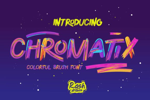 Chromatix: Vibrant Colorful Brush Font for Bold Designs