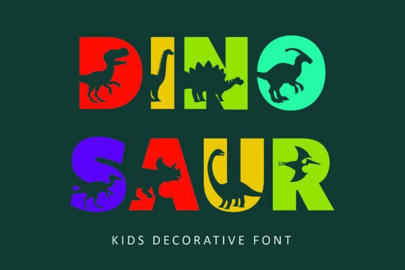 Dinosaur: A Playful Typeface for Kids' Creative Projects