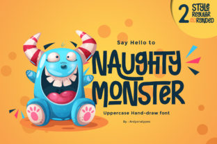 Discover the Charm of the Naughty Monster Typeface
