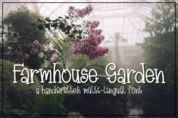 Farmhouse Garden: A Handwritten Slab Serif for Authentic Designs