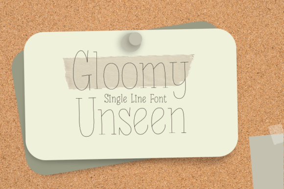 Gloomy Unseen: A Font for Every Creative Occasion