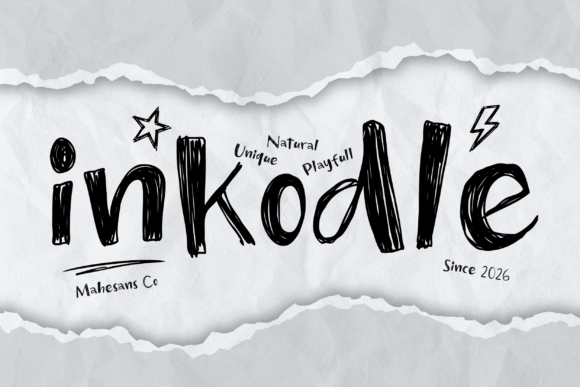 Inkodle: The Playful Handwritten Font for Creative Projects
