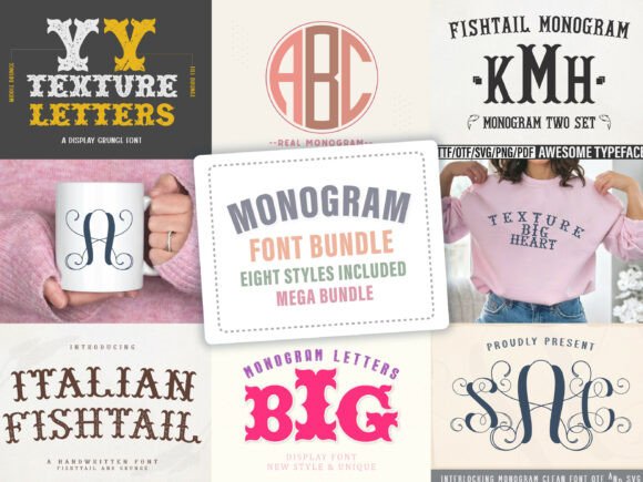 Monogram Bundle: Eight Styles for Endless Design