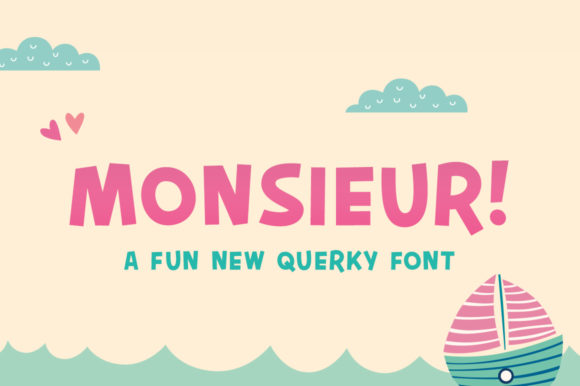Monsieur: A Whimsical Display Font for Creative Projects