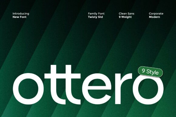 Ottero: A Clean Sans Serif for Modern Design