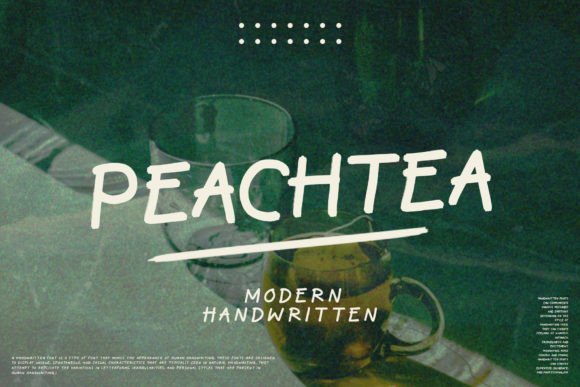 Peachtea: A Modern Handwriting Font for Creative Projects