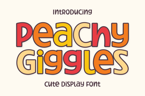 Peachy Giggles: A Font Full of Joy and Character