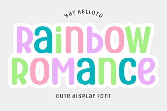 Rainbow Romance: A Font for Playful Designs