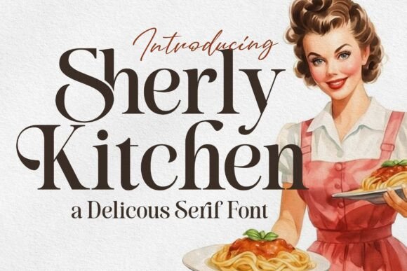 Sherly Kitchen: A Serif Font with Vintage Charm