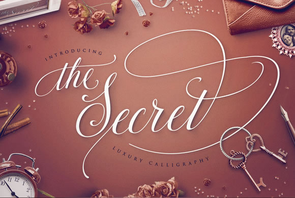 The Secret: A Calligraphy Font for Elegant Design