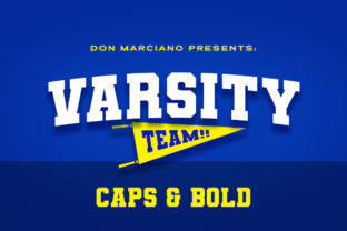 Varsity Team: Bold Display Font for Dynamic Designs