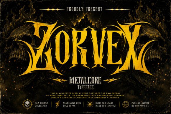 Zorvex: Commanding Gothic Typography for Bold Designs